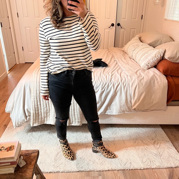 Saint Laurent whyatt Jodhopur boot in leopard print hair calf size 35.5 - Picture 8 of 10